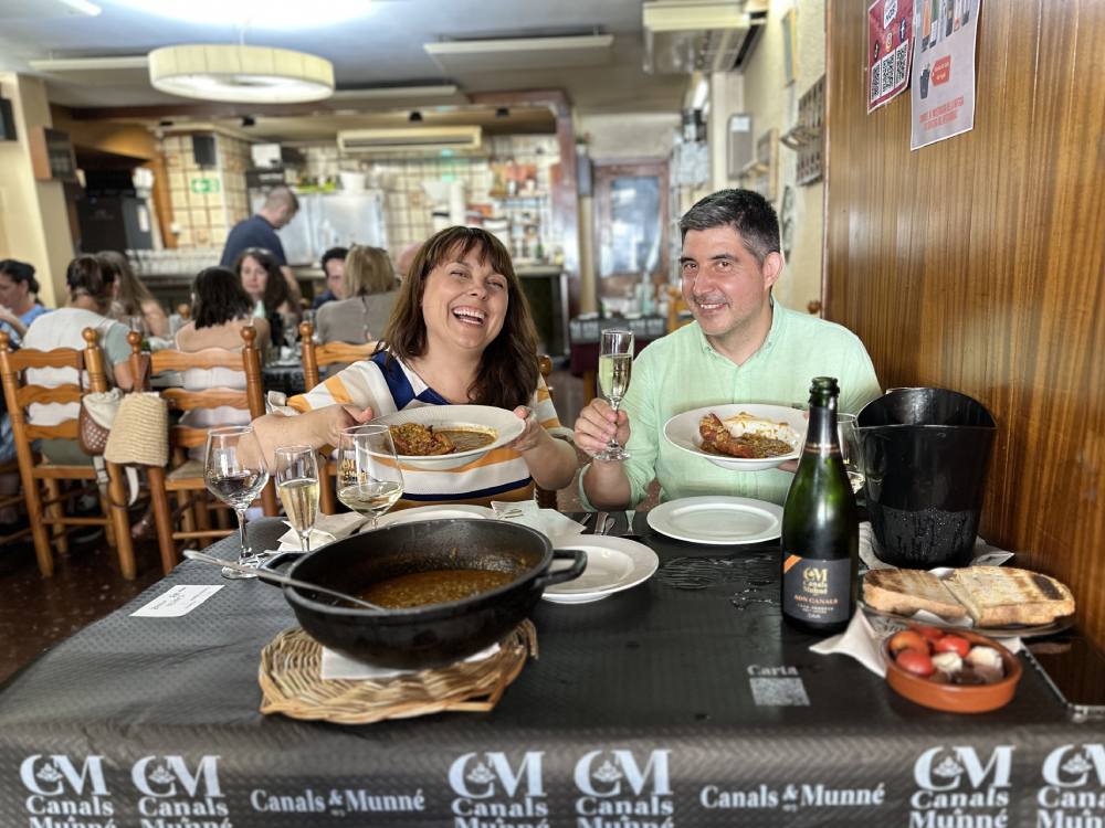 Dinar al restaurant del celler Canals i Munné de Sant Sadurní, al Penedès