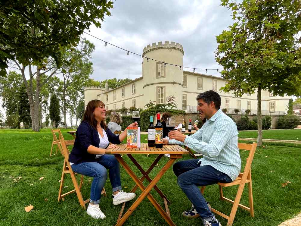 Tast de vins a la terrassa de Castell del remei
