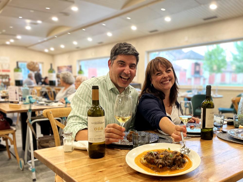 El restaurant Castell del Remei està a la mateixa finca del celler