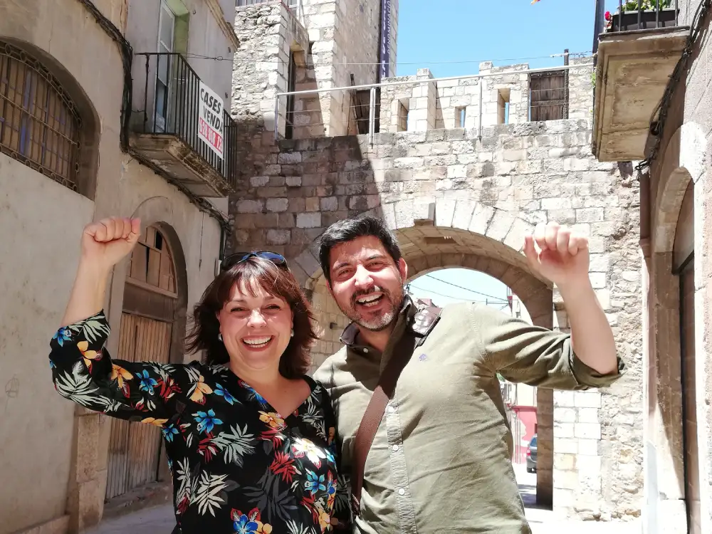 Conjunt monumental de Montblanc, amb les muralles al fons