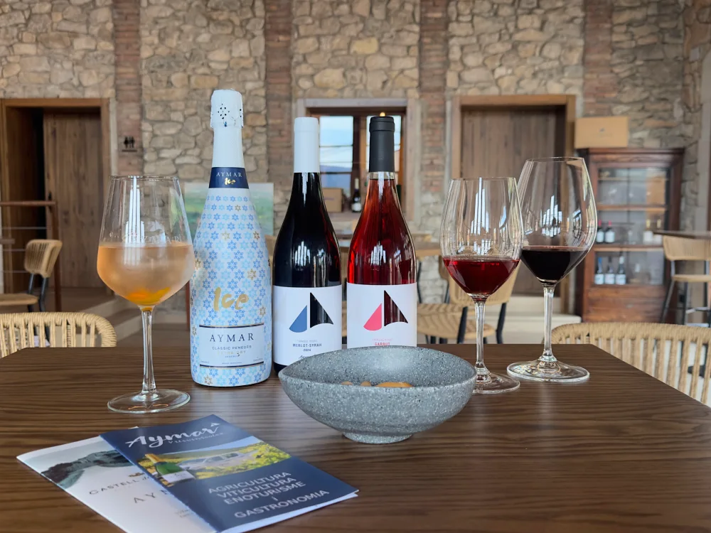 Tast de tres vins del celler Aymar de Vimbodí i Poblet.
