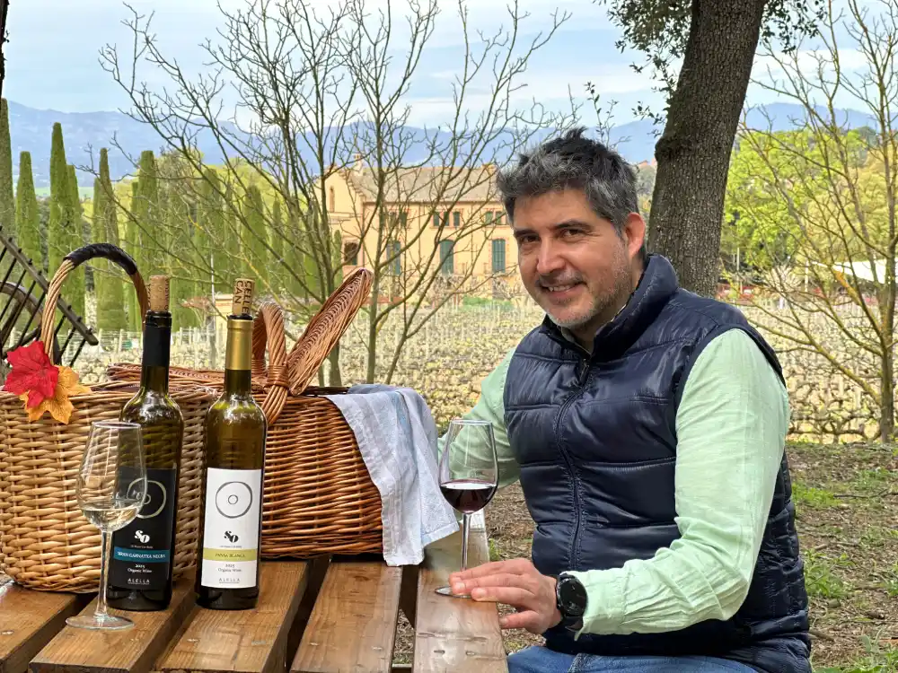 Cistells i vins del brunch de Can Roda a la DO Alella